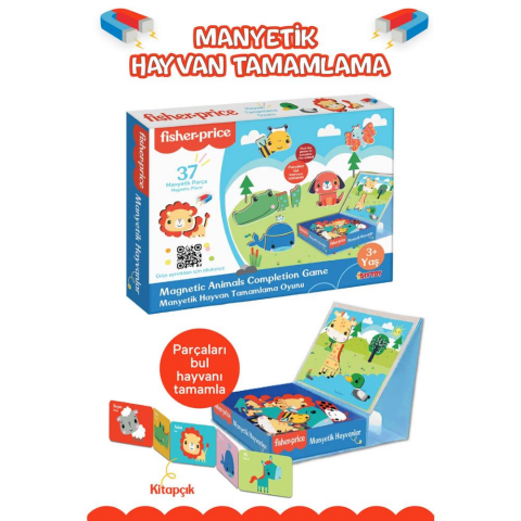 Fisher Price Manyetik Tablet Hayvan Tamamlama