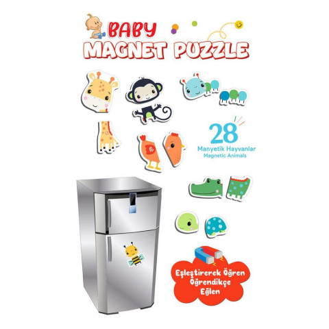 Fisher Price Manyetik Puzzle Hayvanları Tanıyorum