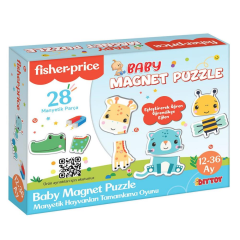 Fisher Price Manyetik Puzzle Hayvanları Tanıyorum