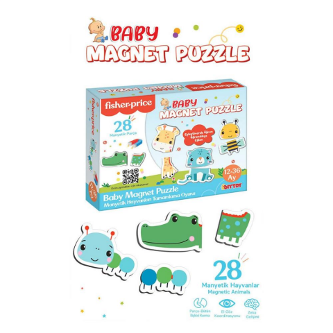 Fisher Price Manyetik Puzzle Hayvanları Tanıyorum