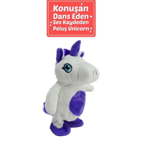 20 cm Dans Eden ve Ses Tekrar Eden Peluş Hayvanlar