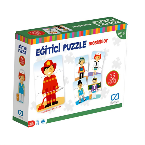 36 Parça Eğitici Puzzle Meslekler