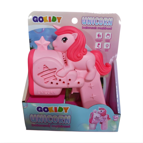 Gokidy Unicorn Baloncuk Makinası Işıklı Su Tabancası