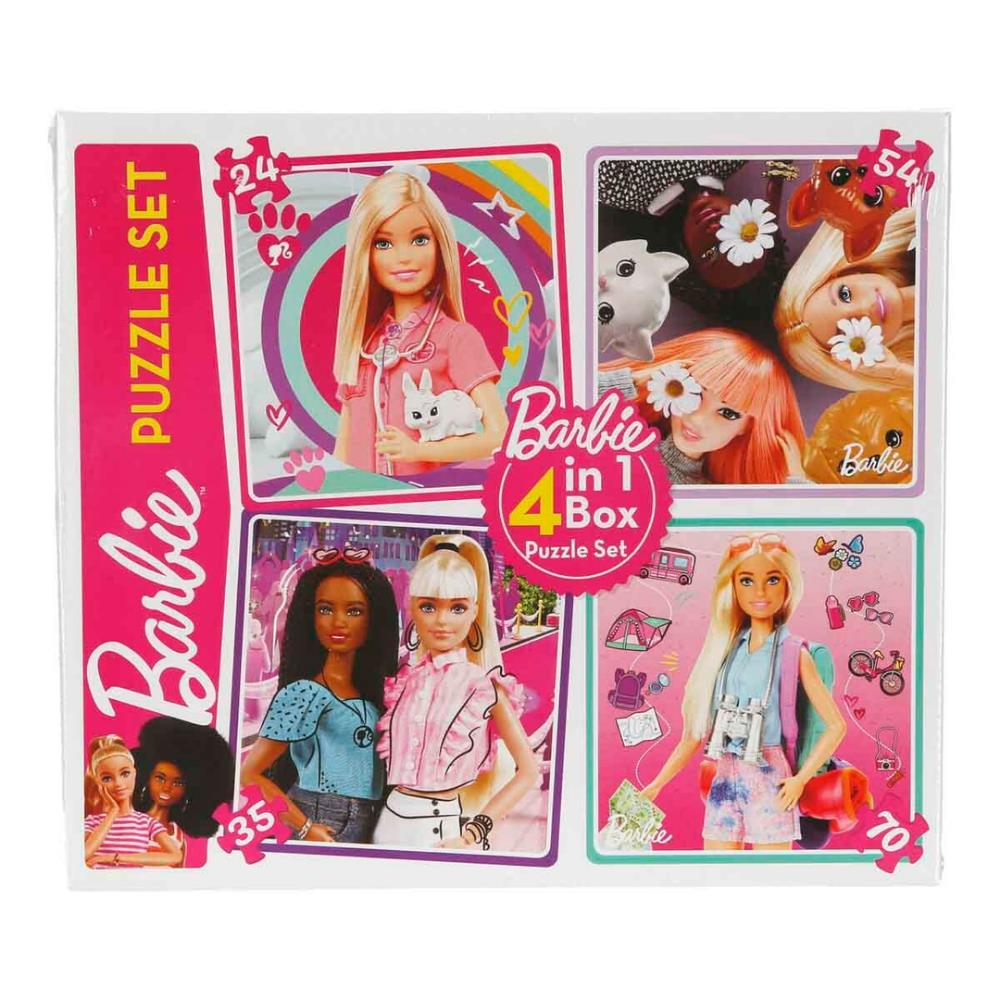 Barbie 4 In 1 Puzzle Set