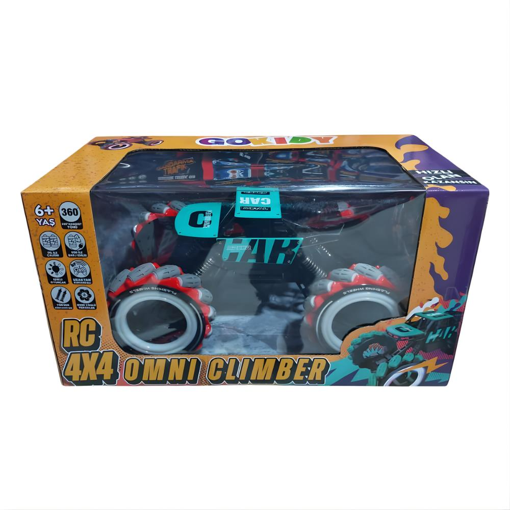 Gokidy 4x4 R/C Uzaktan Kumandalı Dağ Aracı Işıklı Müzikli Metal