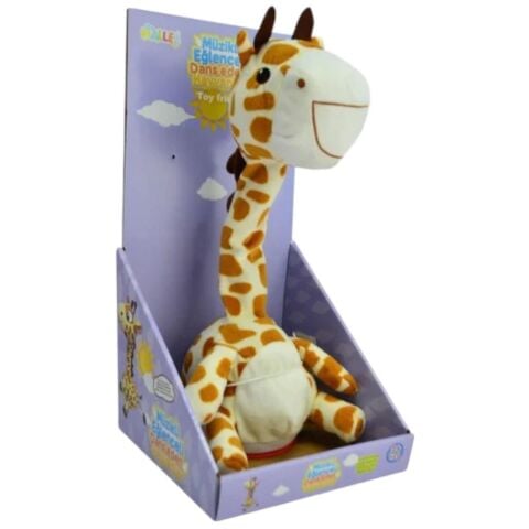 40 Cm Dans Eden ve Ses Tekrar Eden Zürafa Peluş Oyuncak