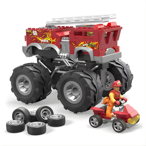 Hot Wheels Mega 5 Alarm Monster Truck İtfaiye Aracı HHD19