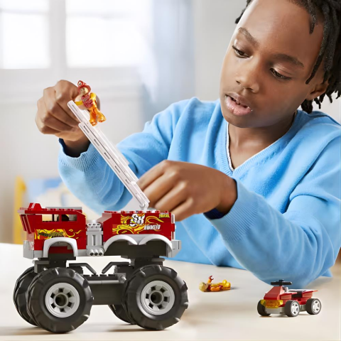 Hot Wheels Mega 5 Alarm Monster Truck İtfaiye Aracı HHD19