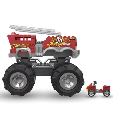 Hot Wheels Mega 5 Alarm Monster Truck İtfaiye Aracı HHD19