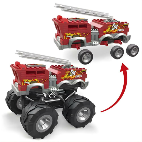 Hot Wheels Mega 5 Alarm Monster Truck İtfaiye Aracı HHD19