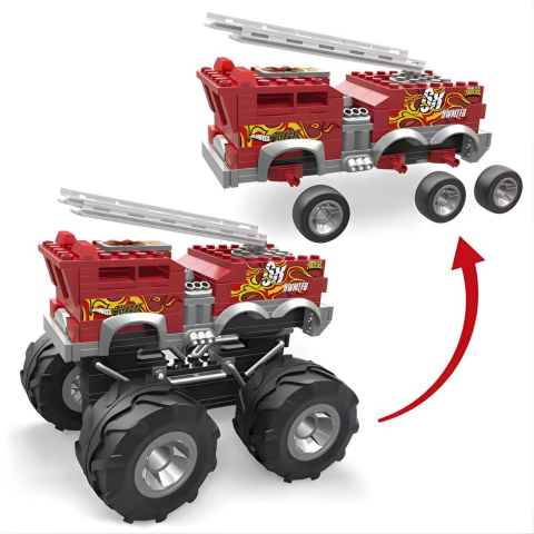 Hot Wheels Mega 5 Alarm Monster Truck İtfaiye Aracı HHD19
