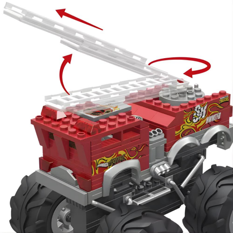 Hot Wheels Mega 5 Alarm Monster Truck İtfaiye Aracı HHD19