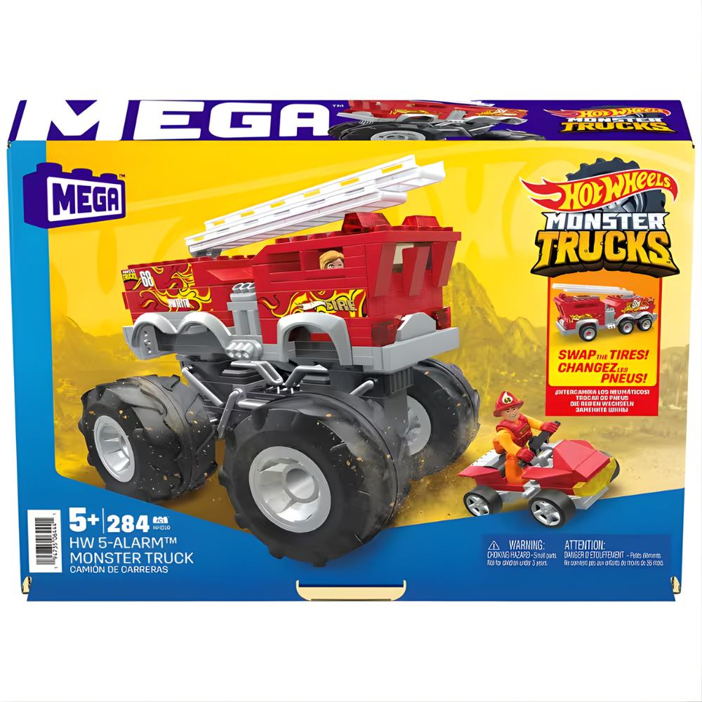 Hot Wheels Mega 5 Alarm Monster Truck İtfaiye Aracı HHD19