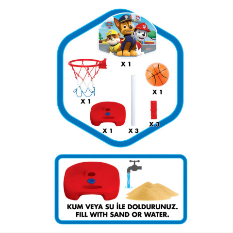 Paw Petrol Basketbol Seti 03880