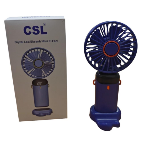 Dijital Led Ekranlı Mini El Fanı CS F100