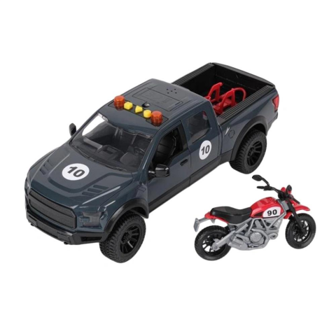 Lets Drive Sesli Ve Işıklı Pikap Ve Motosiklet