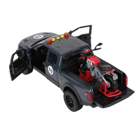 Lets Drive Sesli Ve Işıklı Pikap Ve Motosiklet