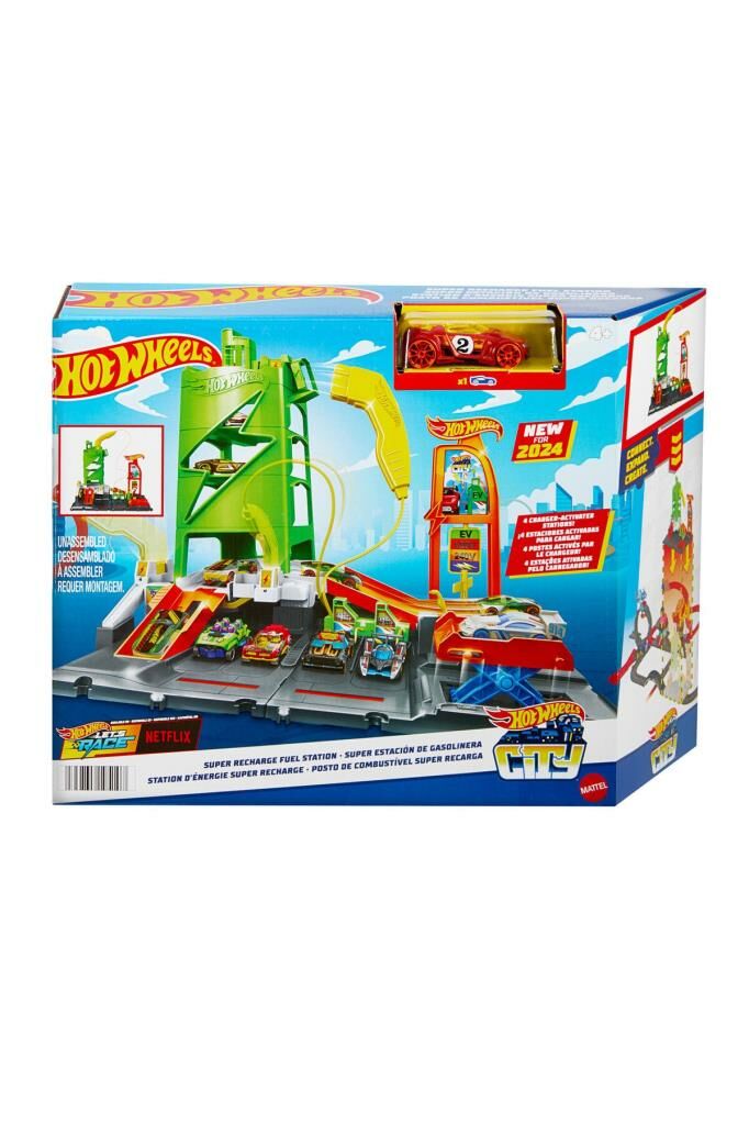 Hot Wheels Elektrikli Araç Şarj Istasyonu Oyun Seti Htn79