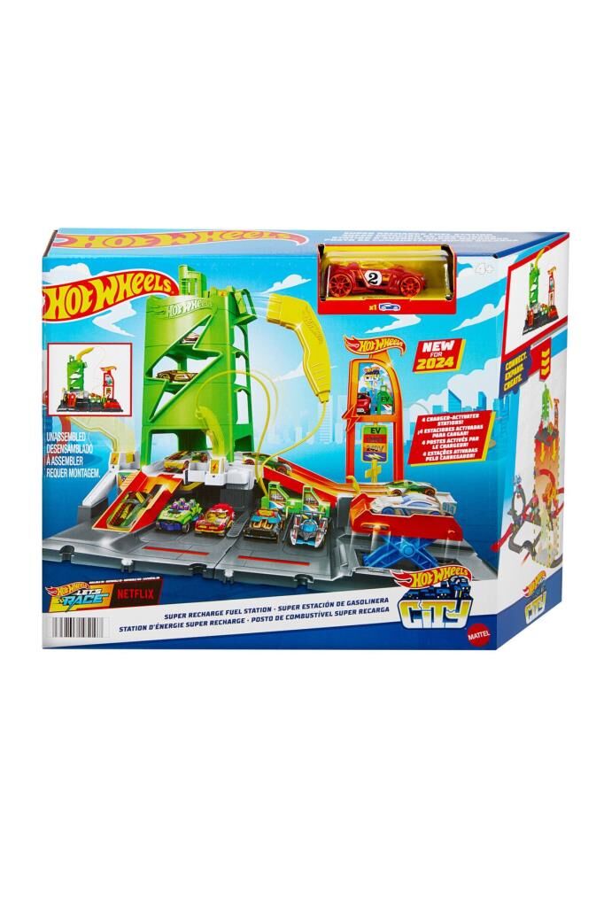 Hot Wheels Elektrikli Araç Şarj Istasyonu Oyun Seti Htn79