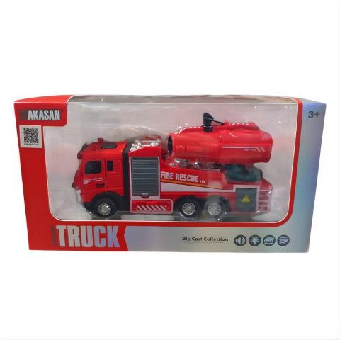 Metal Sesli Işıklı Çek Bırak İtfaiye Aracı