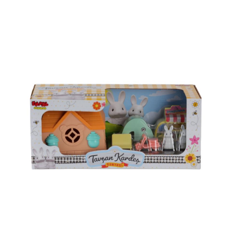 Sevimli Tavşanlar ve Kaydıraklı Evi