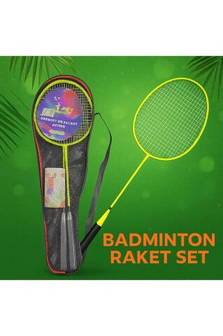 Fileli 2'li Badminton Raket Seti Toplu