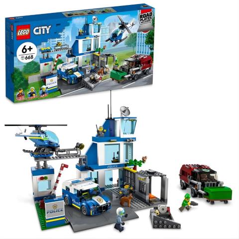 LEGO® City Polis Merkezi 60316 - 6 Yaş ve Üzeri Çocuklar için Yaratıcı Oyuncak Yapım Seti (668 Parça)