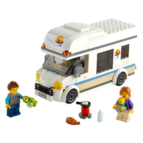 LEGO® City Tatilci Karavanı 60283 Yapım Seti; Çocuklar için Harika bir Tatil Oyuncağı (190 Parça)