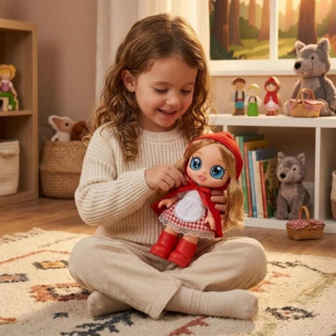 Elissa Masal Anlatan Kırmızı Başlıklı Kız Bebek - 24 cm Sesli Et Bebek