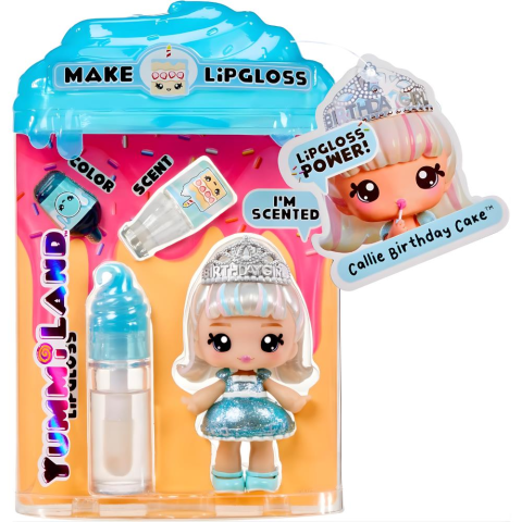 MGAE, Yummiland Callie Birthday Cake Bebeği ve Dudak Parlatıcısı, Yummiland