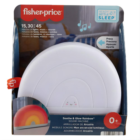 Fisher Price Gökkuşağı Uyku Yardımcısı, Doğumdan itibaren tüm bebekler için müzikli ve ışıklı HGB91