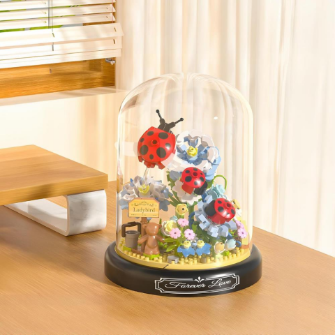 Fanuslu Çiçek Bricks Lego Uğur Böceği