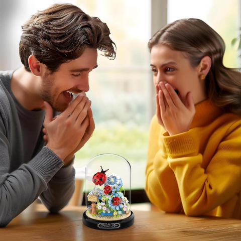 Fanuslu Çiçek Bricks Lego Uğur Böceği