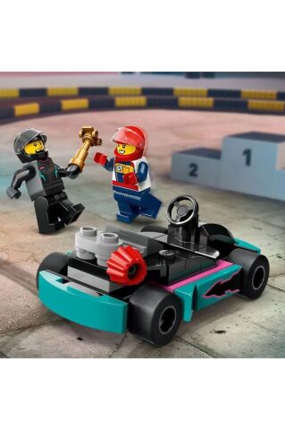 LEGO ® City Go-Kartlar ve Yarış Sürücüleri 60400 - Yaratıcı Oyuncak Yapım Seti (99 Parça)