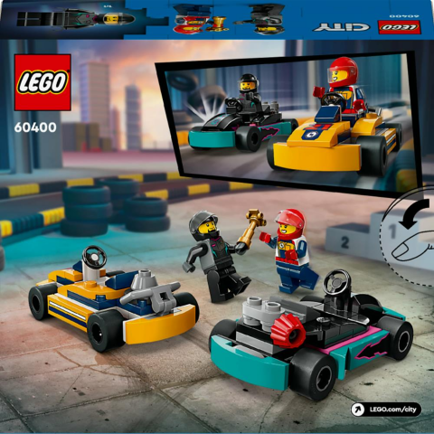 LEGO® City Go-Kartlar ve Yarış Sürücüleri 60400