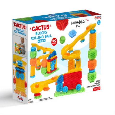 Kaktüs Bloklar Top Parkuru (100 Parça)