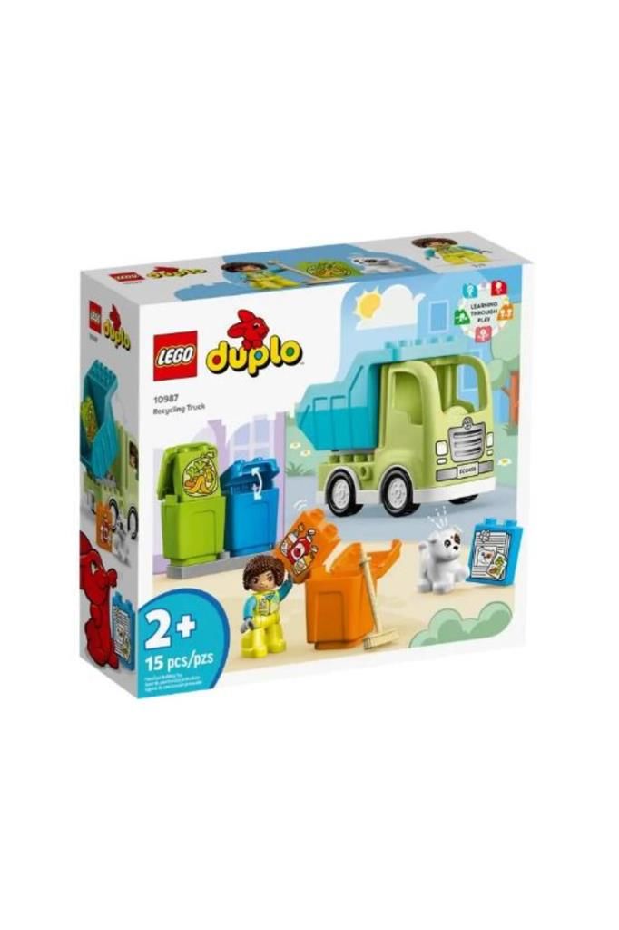 LEGO Kasabası Geri Dönüşüm Kamyonu 10987 Oyuncak Yapım Seti (15 PARÇA)