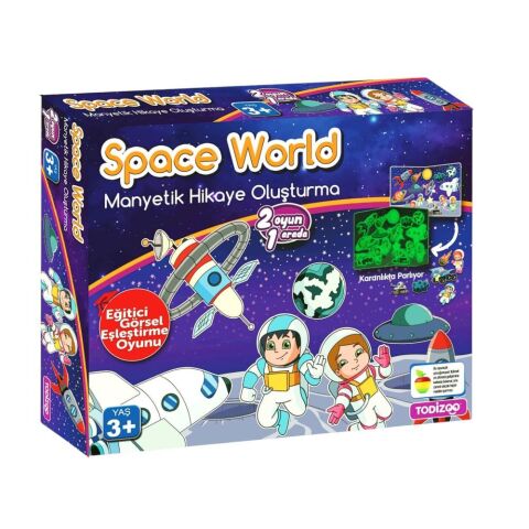 Space World Manyetik Hikaye Kutu Oyunu