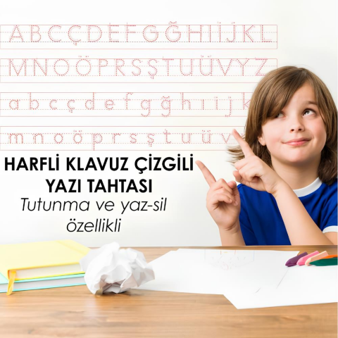 Harfli Kılavuz Yazı Tahtası