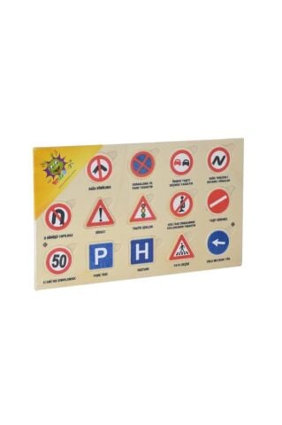 Woodoy Yapboz Trafik Levhaları Puzzle