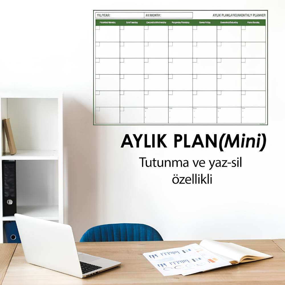 Aylık Plan Mini Yazı Tahtası (Blister)