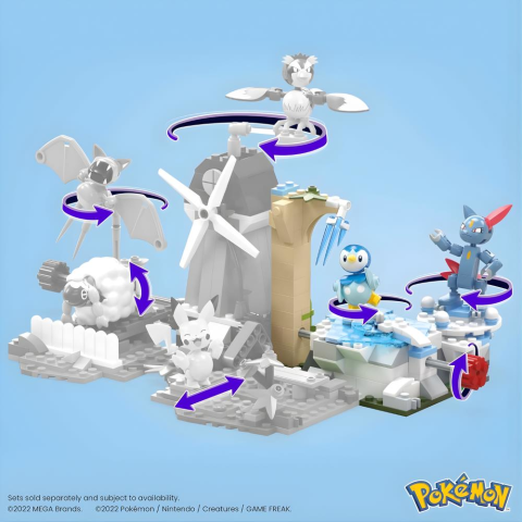 MEGA Pokémon Piplup ve Sneasel Kış Macerası Seti, 7 yaş ve üzeri, HKT20