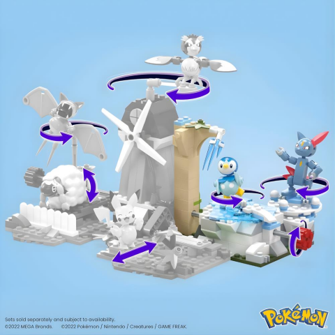 MEGA Pokémon Piplup ve Sneasel Kış Macerası Seti, 7 yaş ve üzeri, HKT20