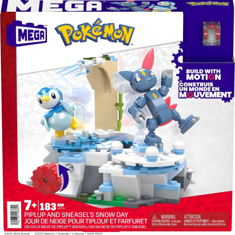 MEGA Pokémon Piplup ve Sneasel Kış Macerası Seti, 7 yaş ve üzeri, HKT20