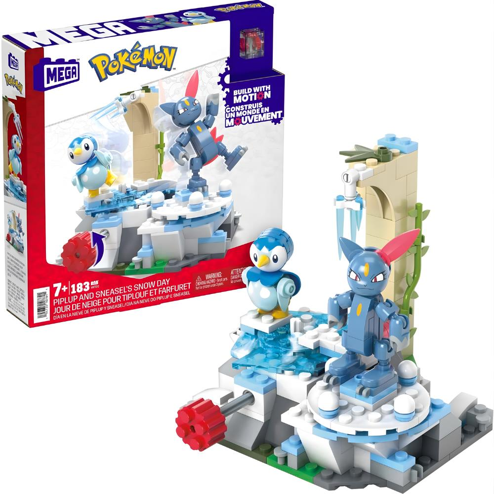 MEGA Pokémon Piplup ve Sneasel Kış Macerası Seti, 7 yaş ve üzeri, HKT20