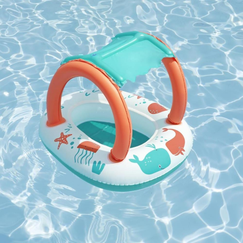 Bestway Gölgeli Konfor Peluş Bebek Teknesi 33 x 26 İnç veya 84 x 67 cm