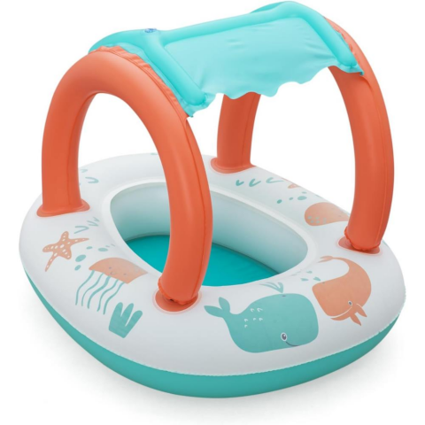 Bestway Gölgeli Konfor Peluş Bebek Teknesi 33 x 26 İnç veya 84 x 67 cm