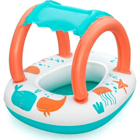 Bestway Gölgeli Konfor Peluş Bebek Teknesi 33 x 26 İnç veya 84 x 67 cm