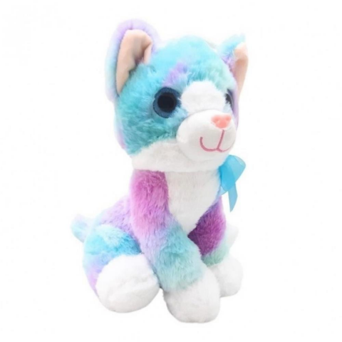Peluş 30 Cm Renkli Kedi