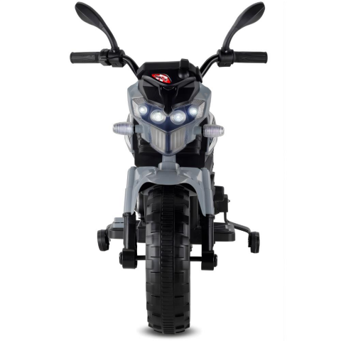 Babyhope 447 Motocross Akülü Motor Çocuk Motoru Gri